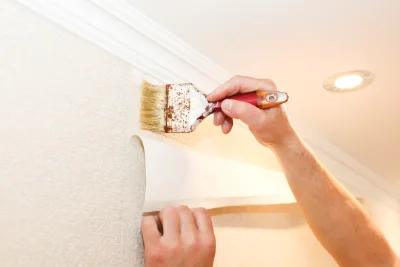 Pose de papier peint à Vesvres — revêtements muraux et toiles de verre